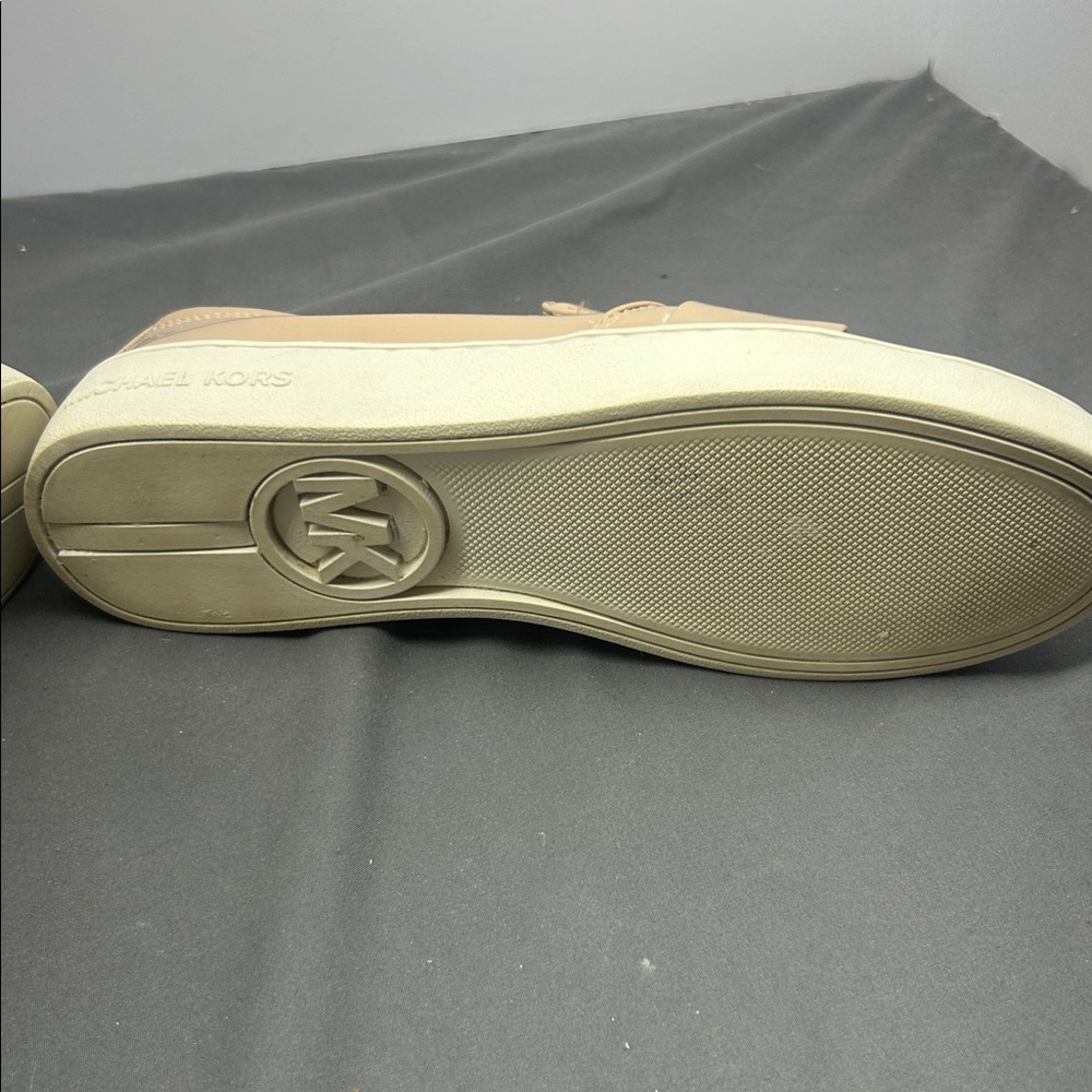 Michael Kors Womens Slip On Sneakers‎ Flats Beige Embellished Jewel Size 6.5M - Picture 7 of 7